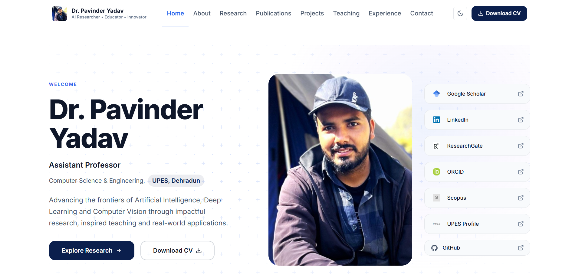 Prof. Pavinder Portfolio